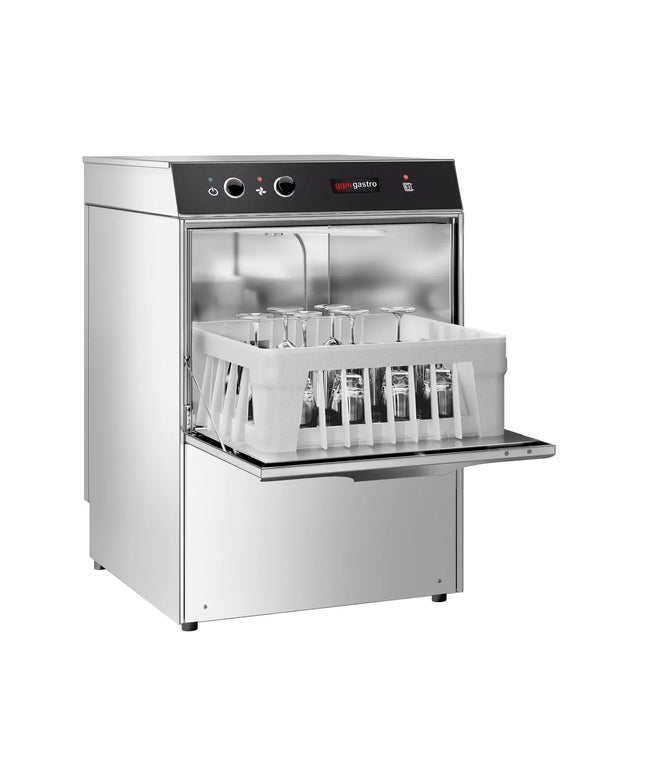 GGM Gastro Máy Rửa Ly Compact - Điều Khiển Cơ - 2.97kW - Kèm Bơm Xả, Bơm Hóa Chất & Trợ Xả