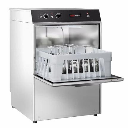 GGM Gastro Máy Rửa Ly Compact - Điều Khiển Cơ - 2.97kW - Kèm Bơm Xả, Bơm Hóa Chất & Trợ Xả