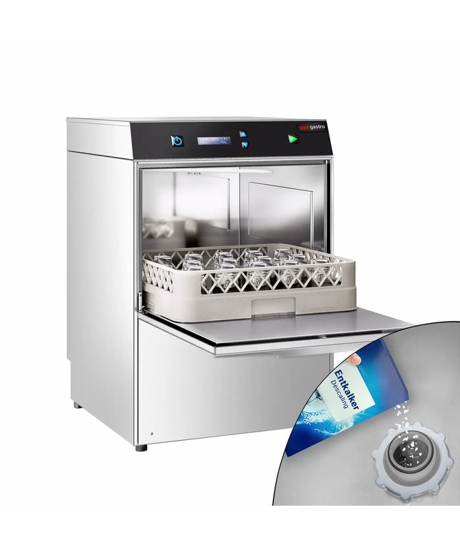 GGM Gastro Máy Rửa Ly Compact Hai Lớp Vỏ - Điều Khiển Số - 2.97kW - Kèm Bộ Làm Mềm Nước Tích Hợp - Bơm Hóa Chất & Trợ Xả