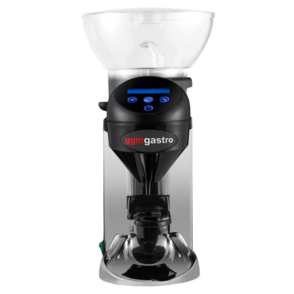 GGM Gastro Máy Xay Cà Phê - 1kg - 77dB - Có Bộ Định Lượng - Bạc