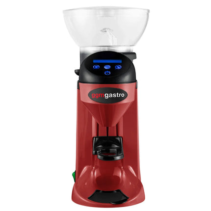 GGM Gastro Máy Xay Cà Phê - 1kg - 77dB - Có Bộ Định Lượng - Đỏ