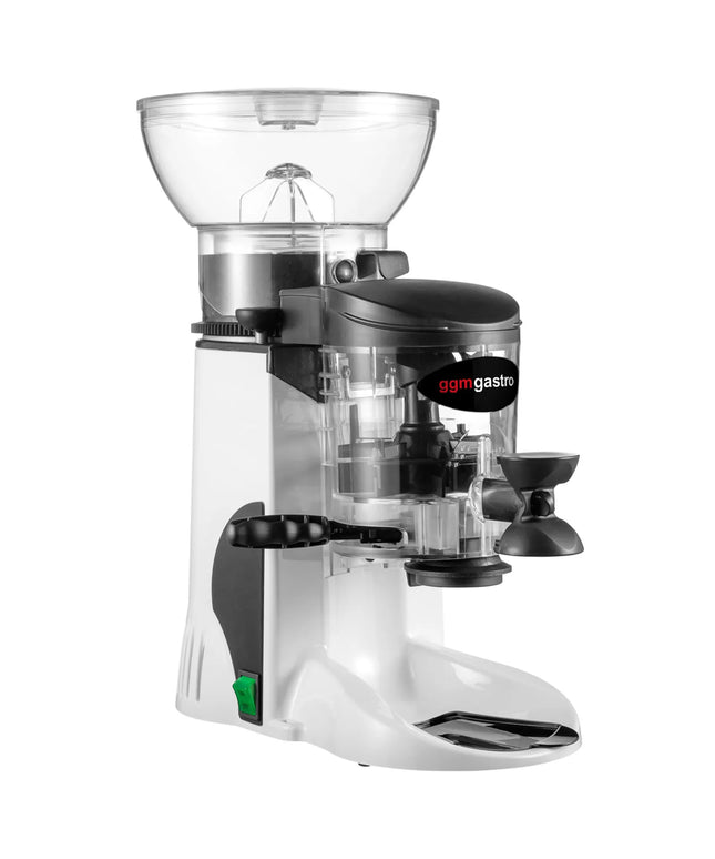 GGM Gastro Máy Xay Cà Phê - 1kg - 77dB - Có Bộ Định Lượng - Trắng