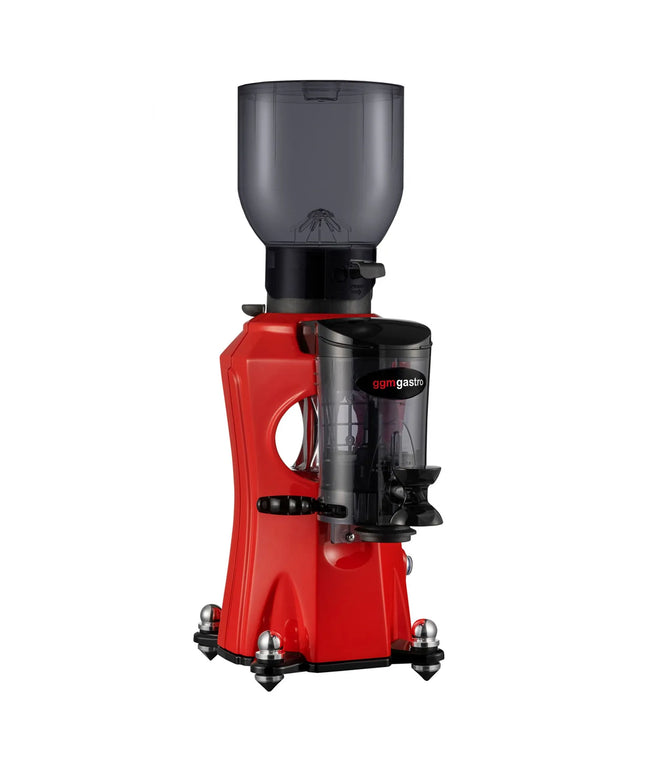 GGM Gastro Máy Xay Cà Phê - 2kg - 45dB - Có Bộ Định Lượng - Đỏ
