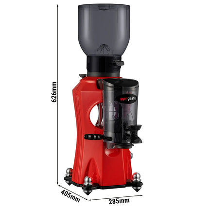 GGM Gastro Máy Xay Cà Phê - 2kg - 45dB - Có Bộ Định Lượng - Đỏ