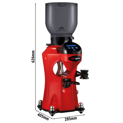 GGM Gastro Máy Xay Cà Phê - 2kg - 45dB - Có Bộ Định Lượng - Đỏ