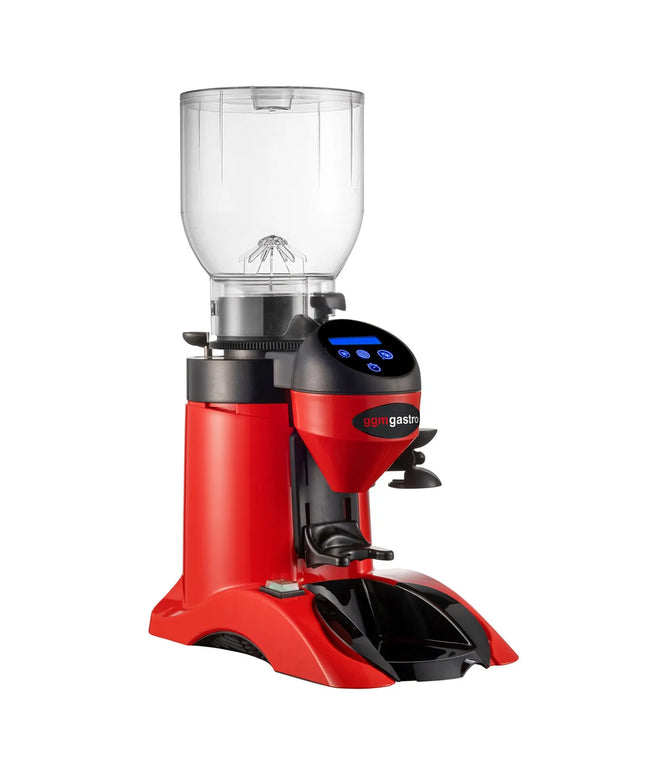 GGM Gastro Máy Xay Cà Phê - 2kg - 63dB - Có Bộ Định Lượng - Đỏ