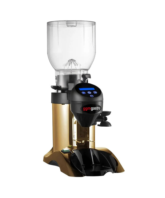 GGM Gastro Máy Xay Cà Phê - 2kg - 63dB - Có Bộ Định Lượng - Vàng Gold