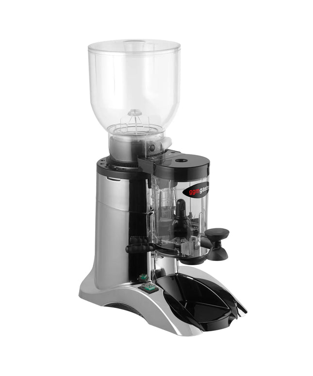 GGM Gastro Máy Xay Cà Phê - 2kg - 77dB - Có Bộ Định Lượng - Bạc