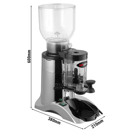GGM Gastro Máy Xay Cà Phê - 2kg - 77dB - Có Bộ Định Lượng - Bạc