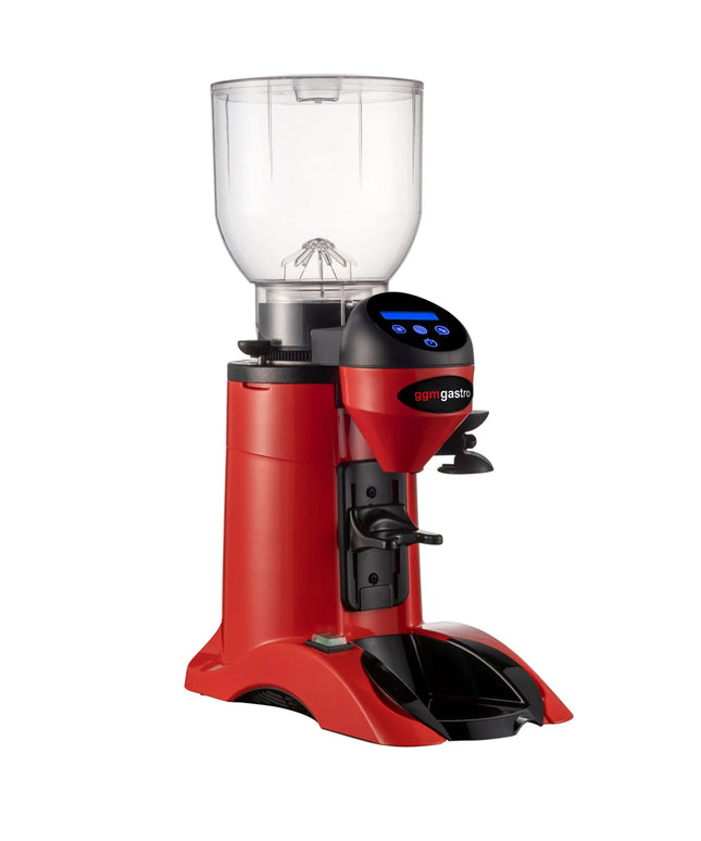 GGM Gastro Máy Xay Cà Phê - 2kg - 77dB - Có Bộ Định Lượng - Đỏ