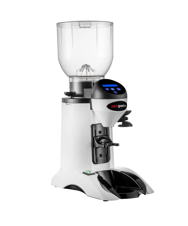 GGM Gastro Máy Xay Cà Phê - 2kg - 77dB - Có Bộ Định Lượng - Trắng