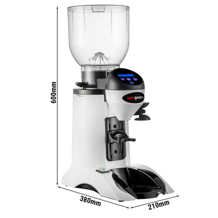 GGM Gastro Máy Xay Cà Phê - 2kg - 77dB - Có Bộ Định Lượng - Trắng