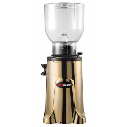 GGM Gastro Máy Xay Cà Phê - 2kg - 77dB - Có Bộ Định Lượng - Vàng Gold