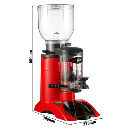 GGM Gastro Máy Xay Cà Phê - 2kg - Có Bộ Định Lượng - Đỏ