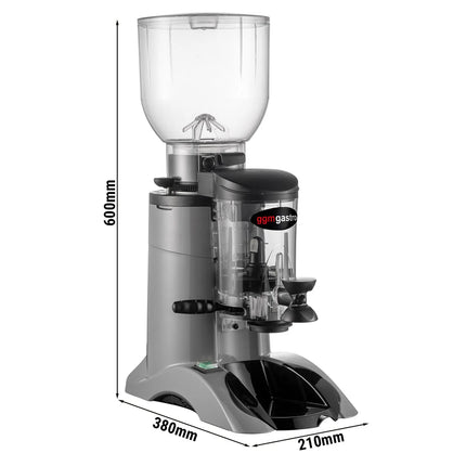GGM Gastro Máy Xay Cà Phê - 2kg - Có Bộ Định Lượng - Xám