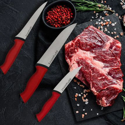 GGM Gastro Meat Knife Set - with Deboner - Blade: 125/190/145mm - Stainless Steel