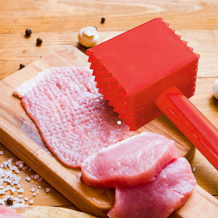 GGM Gastro Meat Mallet - square - plastic - red - 90x125x350mm