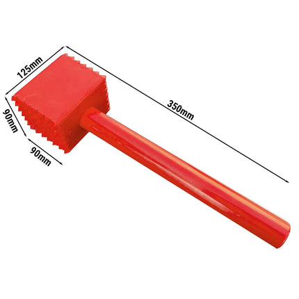 GGM Gastro Meat Mallet - square - plastic - red - 90x125x350mm