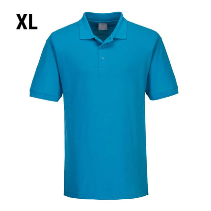 GGM Gastro Men’s Cotton Polo Shirt - Sky Blue - Size: XL