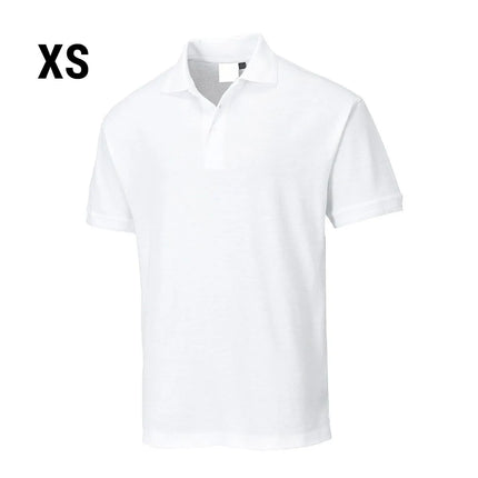 GGM Gastro Men’s Cotton Polo Shirt - White - Size: XS