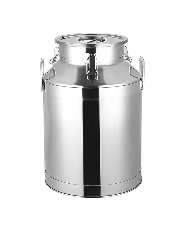 GGM Gastro Milk can with lid - 25L - Stainless steel - CE-stamped