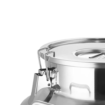 GGM Gastro Milk can with lid - 25L - Stainless steel - CE-stamped