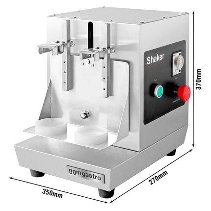 GGM Gastro Milkshake & & Bubble Tea Mixer - double - 40W - 240rpm - Stainless steel