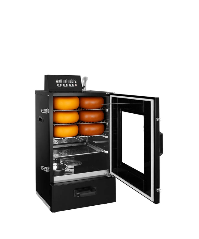 GGM Gastro Mini Smoker Oven - Digital - with 3 Racks & Glass Door - 475x450mm - Black
