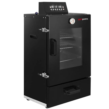 GGM Gastro Mini Smoker Oven - Digital - with 3 Racks & Glass Door - 475x450mm - Black