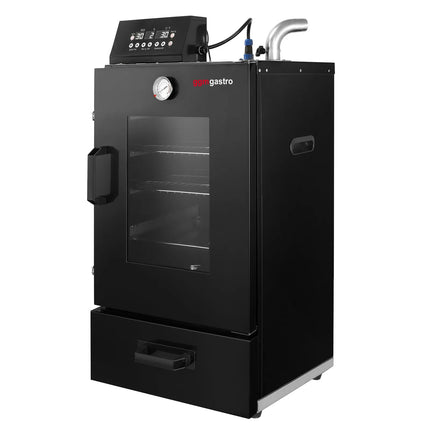 GGM Gastro Mini Smoker Oven - Digital - with 3 Racks & Glass Door - 475x450mm - Black