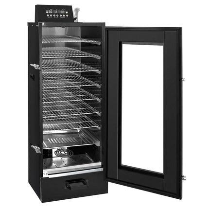 GGM Gastro Mini Smoker Oven - Digital - with 7 Racks & Glass Door - 475x450mm - Black