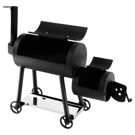 GGM Gastro Mini Smoker Oven - Manual - with 1 Racks - 450x165mm - on Wheels - Black