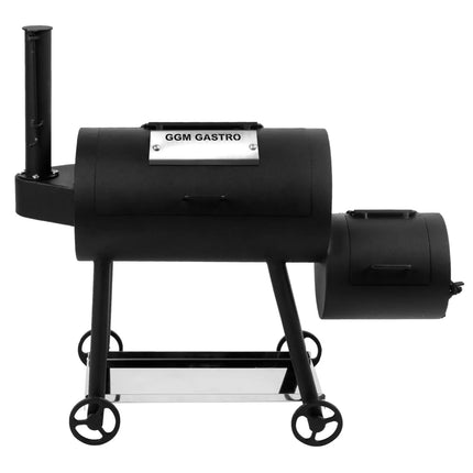 GGM Gastro Mini Smoker Oven - Manual - with 1 Racks - 450x165mm - on Wheels - Black