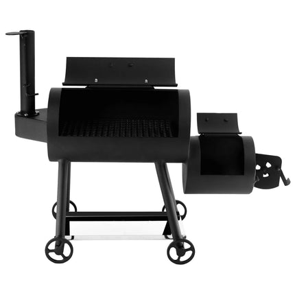 GGM Gastro Mini Smoker Oven - Manual - with 1 Racks - 450x165mm - on Wheels - Black