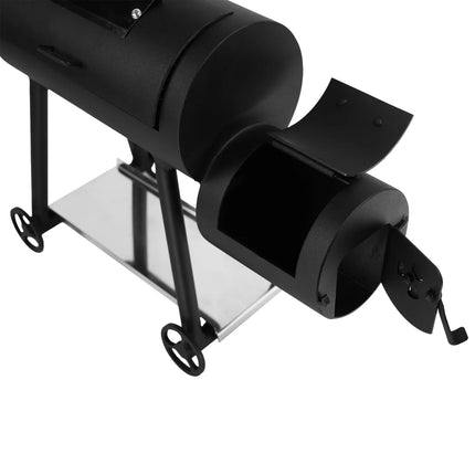 GGM Gastro Mini Smoker Oven - Manual - with 1 Racks - 450x165mm - on Wheels - Black