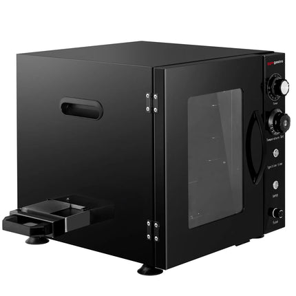 GGM Gastro Mini Smoker Oven - Manual - with 2 Racks & Glass Door - 433x472mm - Black