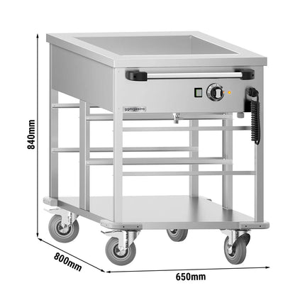 GGM Gastro Mobile Bain Marie - 2x GN 1/1 - 1 kW