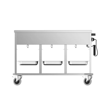 GGM Gastro Mobile Bain Marie - 3x GN 1/1 - 3 kW - individually controlled wells