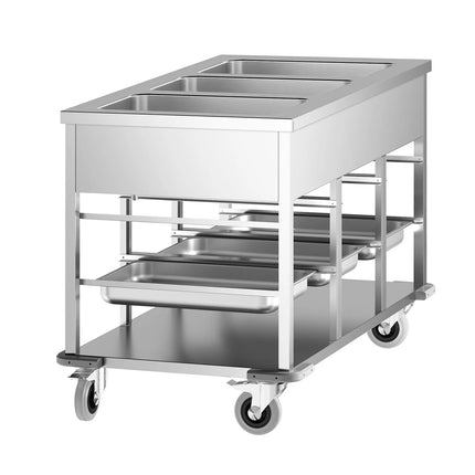 GGM Gastro Mobile Bain Marie - 3x GN 1/1 - 3 kW - individually controlled wells