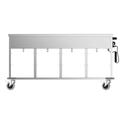 GGM Gastro Mobile Bain Marie - 4x GN 1/1 - 4 kW - individually controlled wells