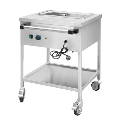 GGM Gastro Mobile Bain Marie - GN 1/1 - 200mm deep - 1,95 kW - with Drain Tap