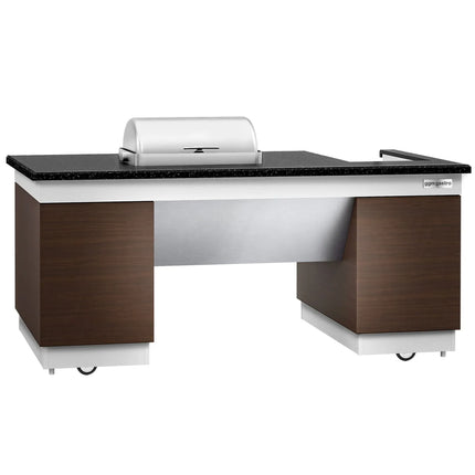 GGM Gastro Mobile Buffet Service & Prep Station DUBLIN - 2000mm - Black Granite Worktop