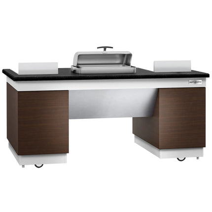 GGM Gastro Mobile Buffet Service & Prep Station DUBLIN- 2000mm - Black Granite Worktop