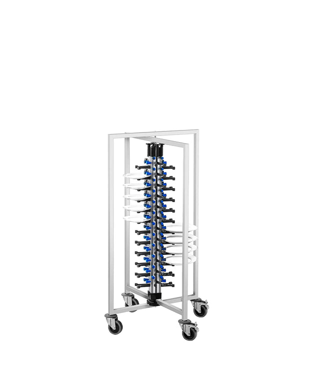 GGM Gastro Mobile Plate Rack - up to 48 Plates - Ø 16-32cm - Folding