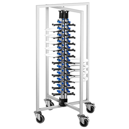 GGM Gastro Mobile Plate Rack - up to 48 Plates - Ø 16-32cm - Folding