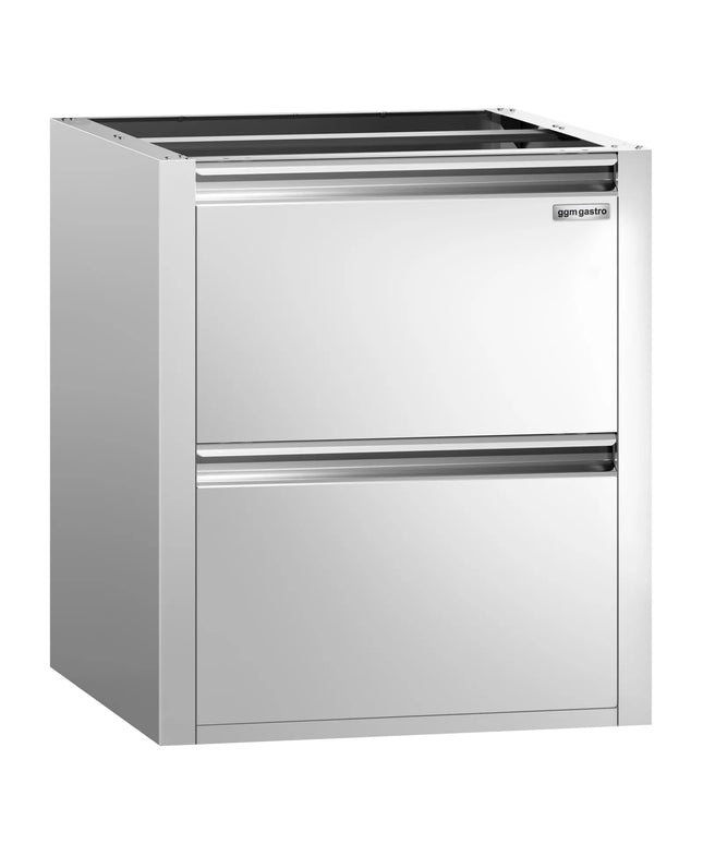 GGM Gastro Module Ngăn Kéo PREMIUM - 2 Ngăn Kéo - 400x660mm - Cho Bàn Thao Tác Dòng ATK Sâu 700mm