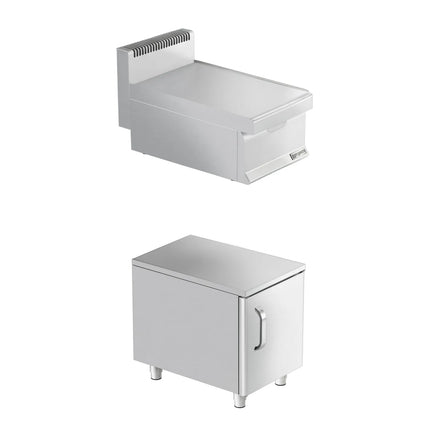 GGM Gastro Module Trung Tính Có Tủ Bệ - Mario 700 - 400x700x1000mm - Thép Không Gỉ - GN 1/1 - Có Ngăn Kéo - 1x GN 1/1 hoặc 2x GN 1/2