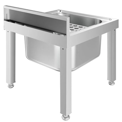 GGM Gastro Mop sink - Stainless steel - with drainer grid