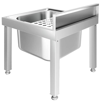 GGM Gastro Mop sink - Stainless steel - with drainer grid