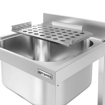 GGM Gastro Mop sink - Stainless steel - with drainer grid